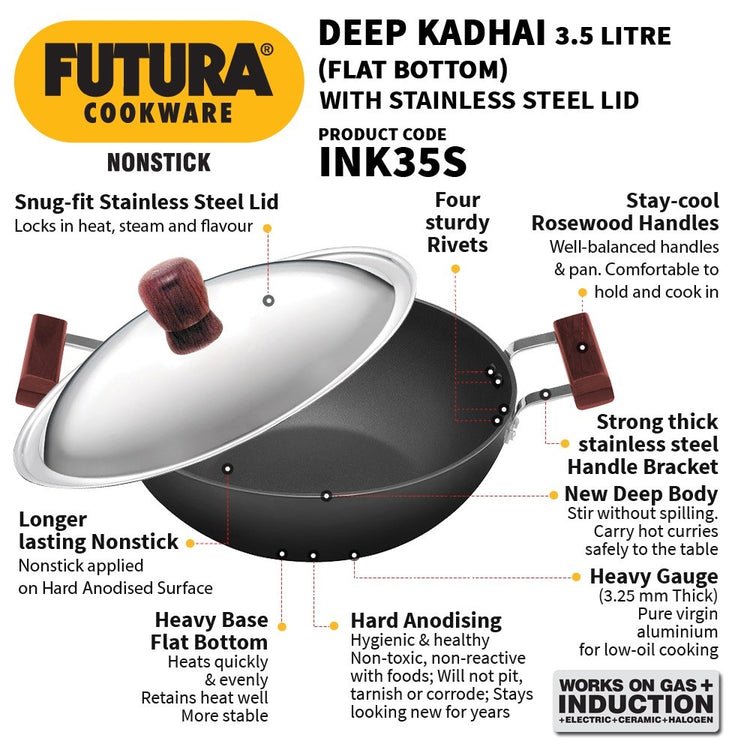 Futura Deep Kadhai 3.5L INK35S