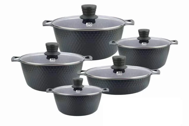 Granite Shallow Pot 28cm J19106