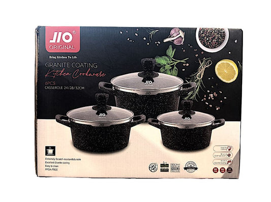 Cookware Set 6pc Granite J3032