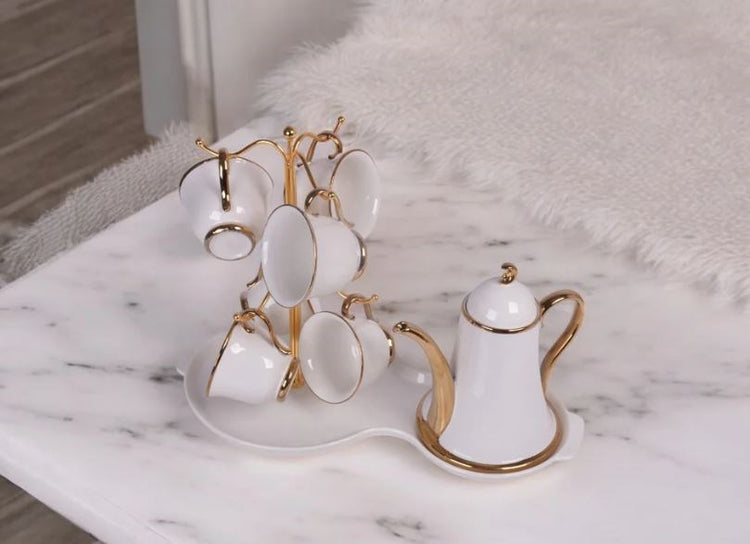 Tea Pot & 6 Cup Set JD8762-L1