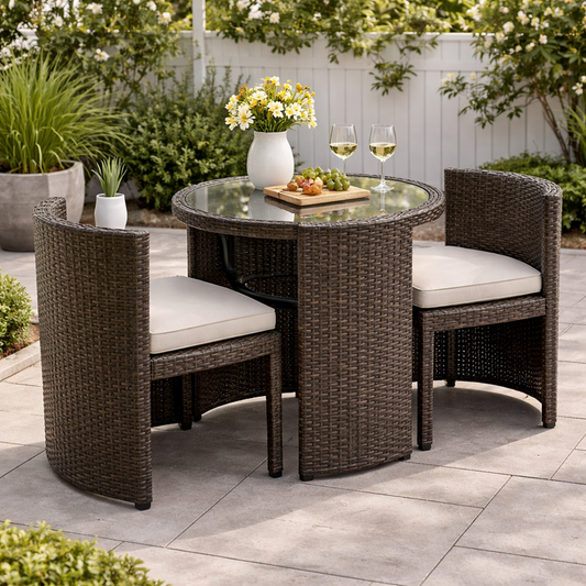 Cedar Outdoor Table & Chairs 3pc Set JHA-50377