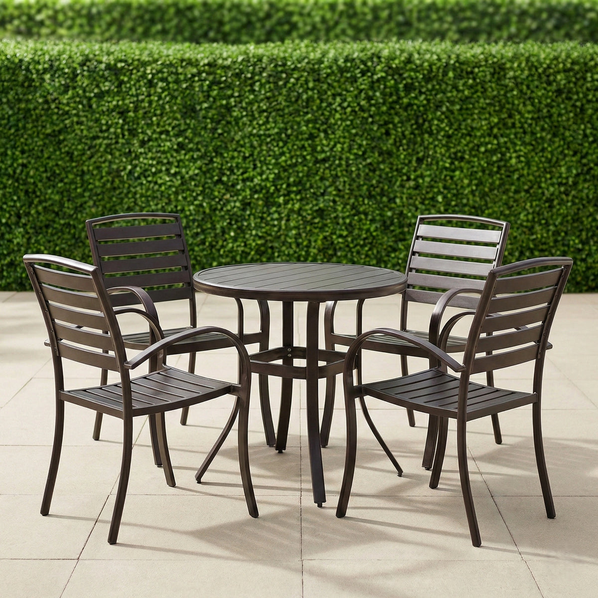 Solara Outdoor Round Table 4 Chairs Set | JHA-5553