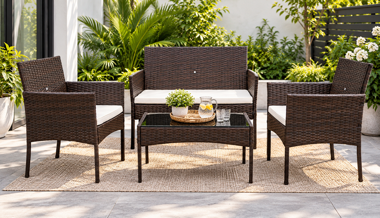Nova Outdoor Table & Chairs 4pc JHA-6434C