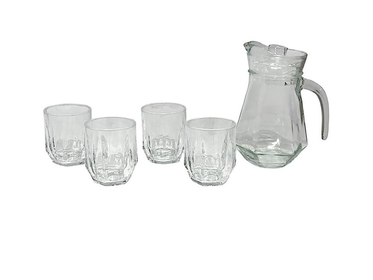 Glass Jug & Cup Set JYMNLK-5
