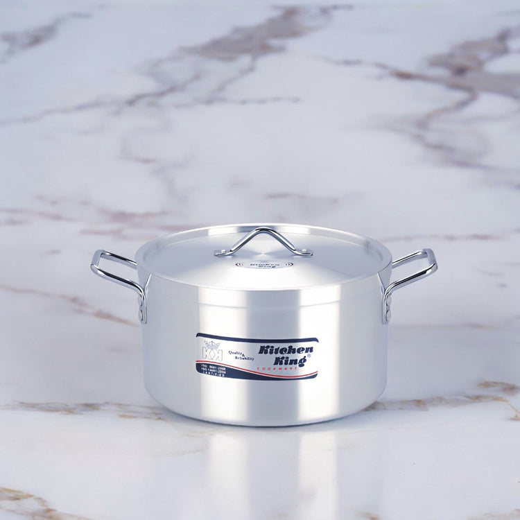 King Chef Shallow Aluminum Pot 11" 28cm KK11805