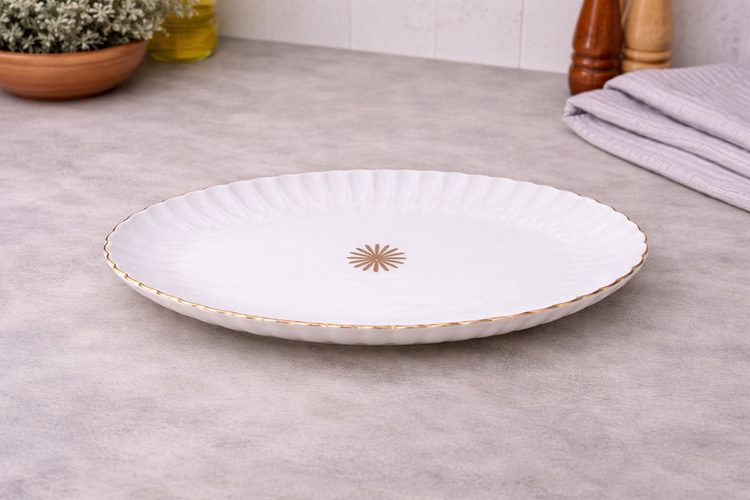 Ceramic Oval Plate 10" LH-J31F