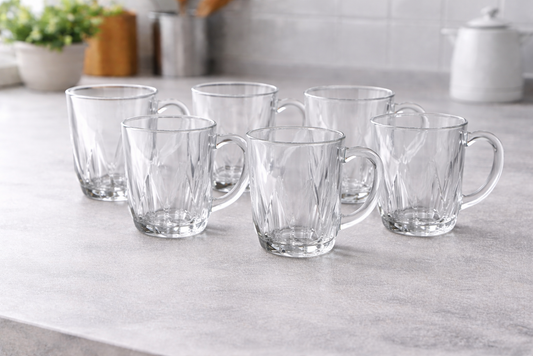 Glass Cup 6pc 240mL LXZB04