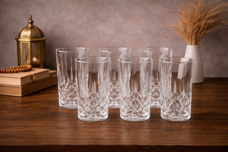Glass Cup 6pc 360mL LXZS3301