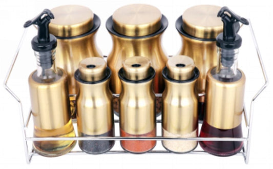 Spice Rack Condiment 8pc O1013J