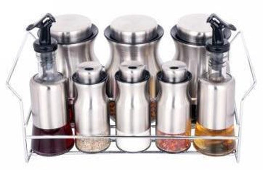 Spice Rack Condiment 8pc O1013