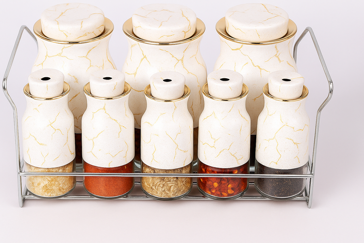 Spice Rack Stand 8pc O1014DBJ