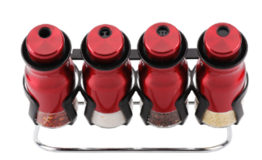 Spice Rack Condiment 4pc O1021H