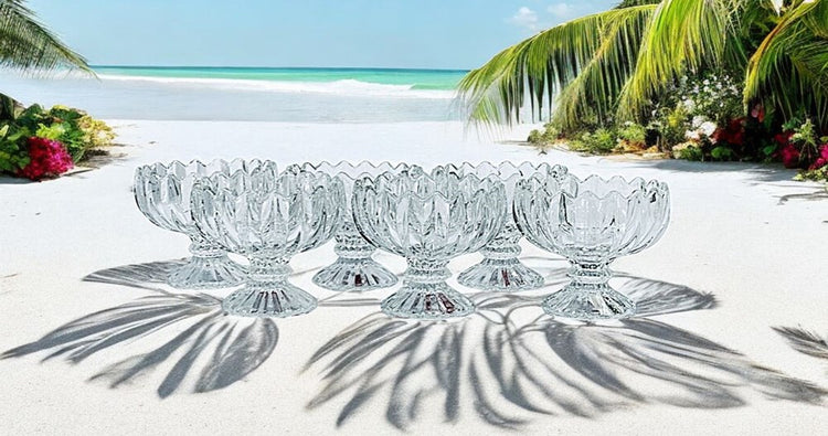 6pc Small Glass Candy Bowl f-90a