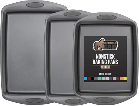 Baking Pan Tray 3pc Gray RIC3621