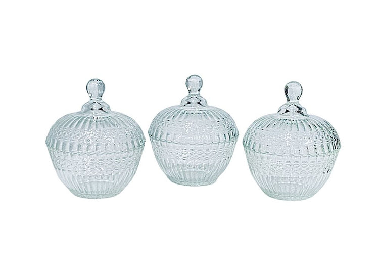 Glass Candy Set 3pc