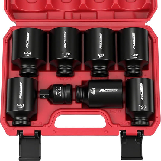 8pc Black Impact Socket Set 84021