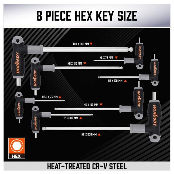 T-Handle Torx Screwdriver Set 8pc