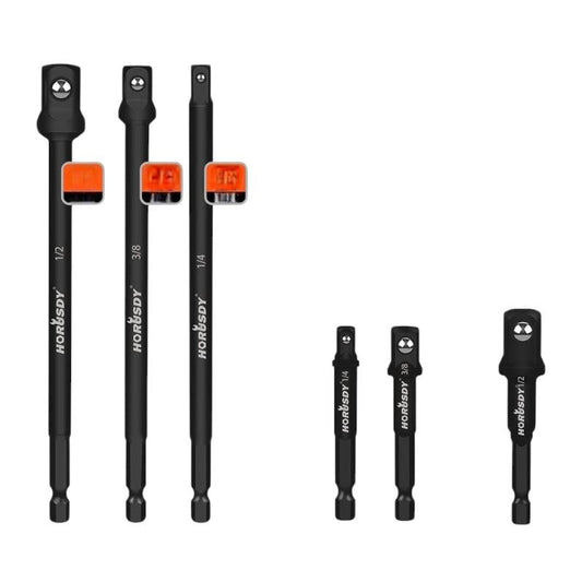 Impact Grade Power Drill Socket Adapter 6pc Set SDY-94311