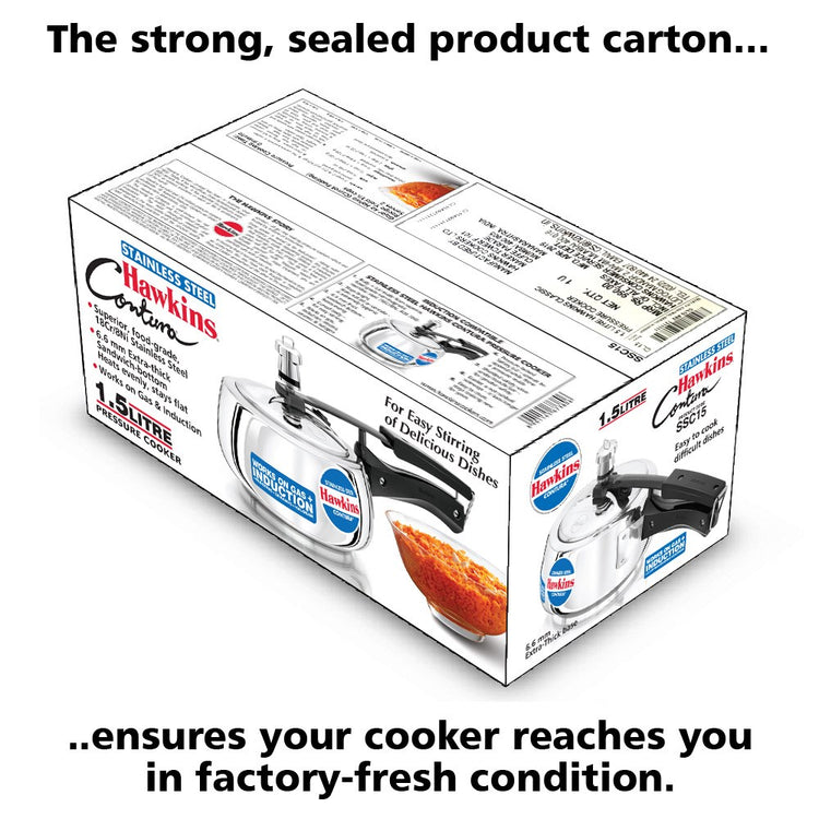 S/S Contura Pressure Cooker 1.5L SSC15