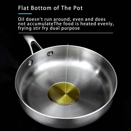 Stainless Steel Fry Pan 22cm