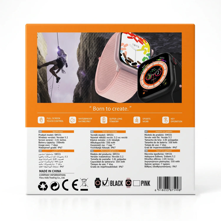 Smart Watch | Bluetooth Calling | IP67 Waterproof | SW151