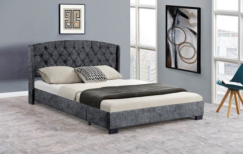 King Bed 167.5 x 203cm Silver 4022-3