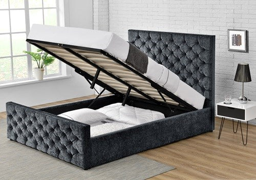 Queen Bed 152 x 203cm Charcoal 3207G