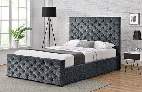 Queen Bed 152 x 203cm Charcoal 3207G