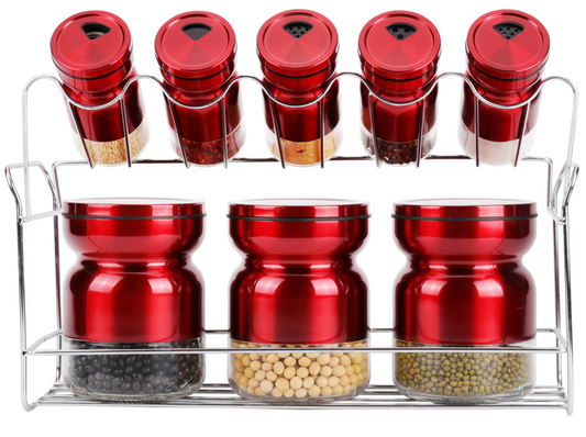 Spice Rack Condiment 8pc A1016H