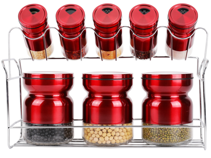 Spice Rack Condiment 8pc A1016H