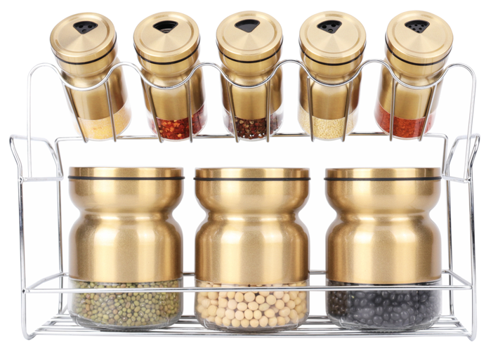 Spice Rack Condiment 8pc A1016J