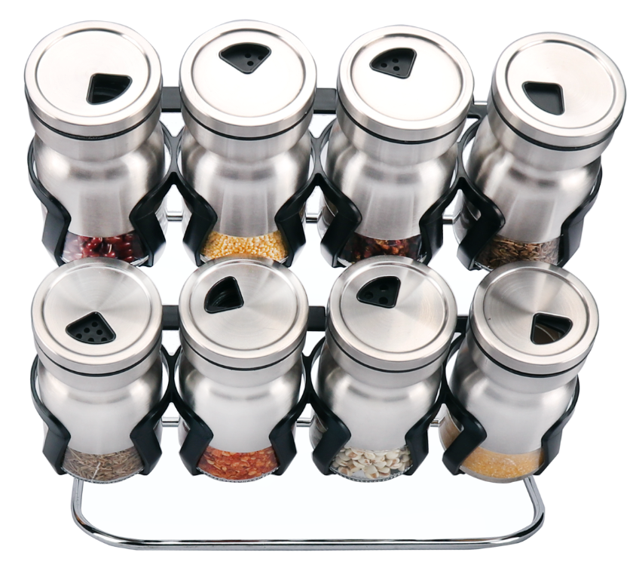 Spice Rack Condiment 8pc A1022