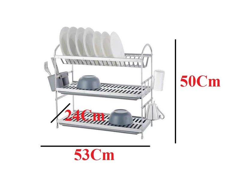 Dish Rack 3 Tier Aluminum TA-6250A3