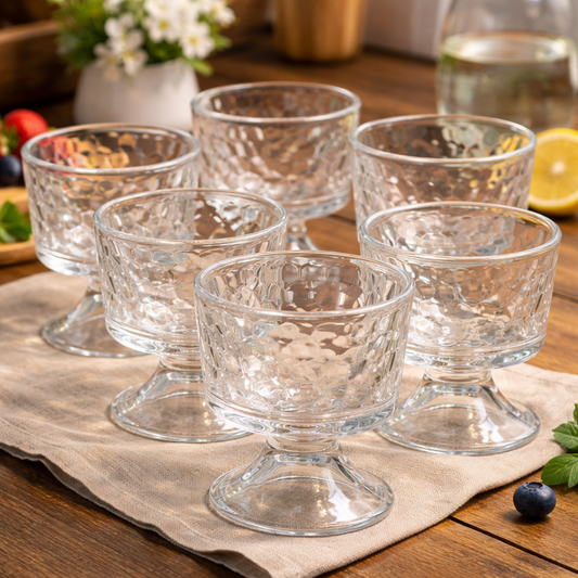 Glass Dessert Bowls 6pc TB033A