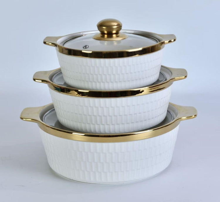 3pc Casserole Set TG-31