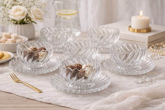 Glass Dessert 12pc Set TG1080B/L12