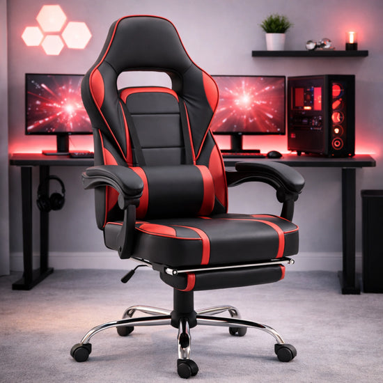 The Ultimate Black & Red Ergonomic Gaming &amp; Office Chair (Model: UT-C590F)