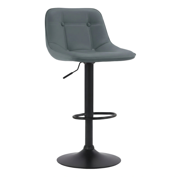 Grey Bar Stool Adjustable Swivel PU Counter Seat | UT-C602