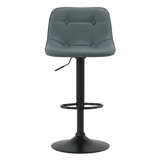 Grey Bar Stool Adjustable Swivel PU Counter Seat | UT-C602