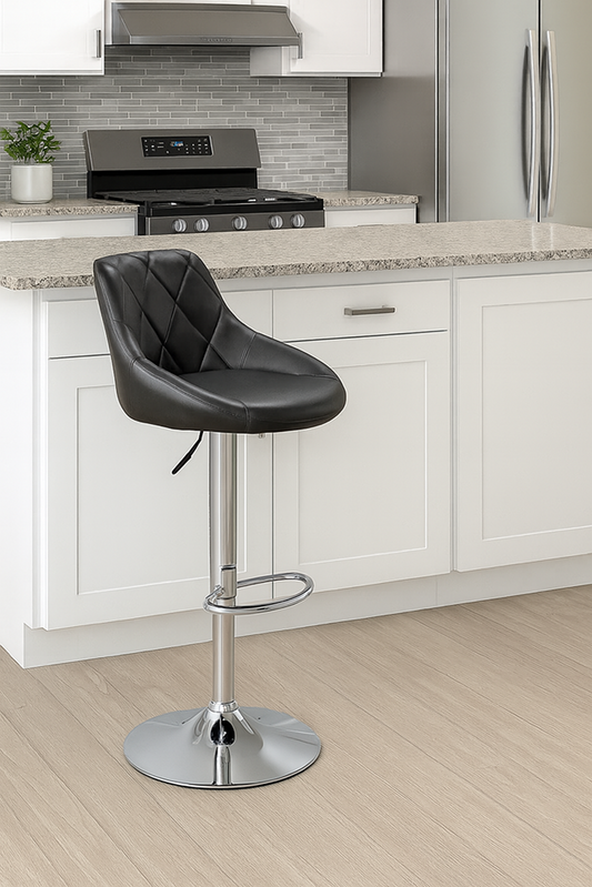 Bar Stool Black Chrome Base UT-C847