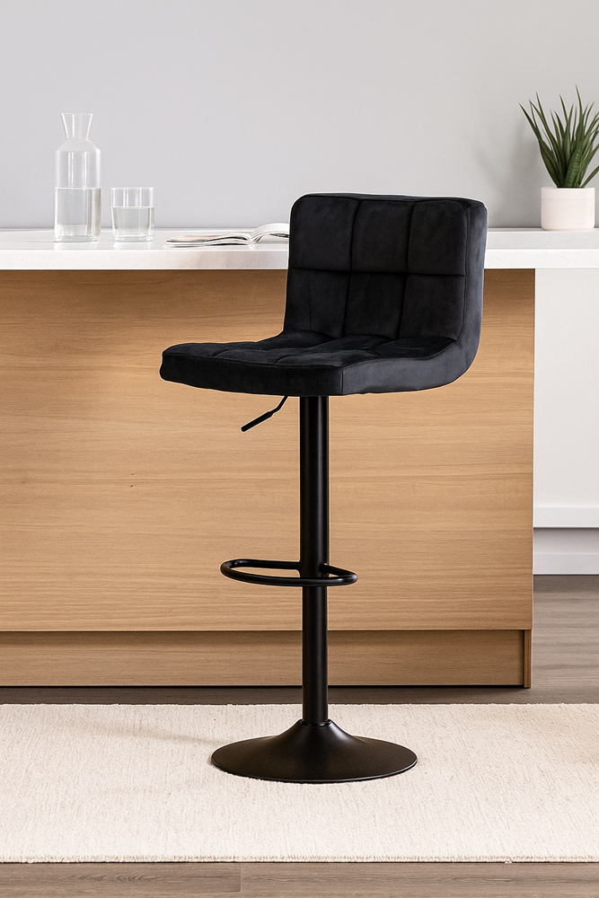 Bar Stool Black Velvet UT-C8541