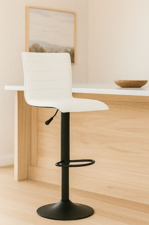 Bar Stool UT-C9601 White Black Base