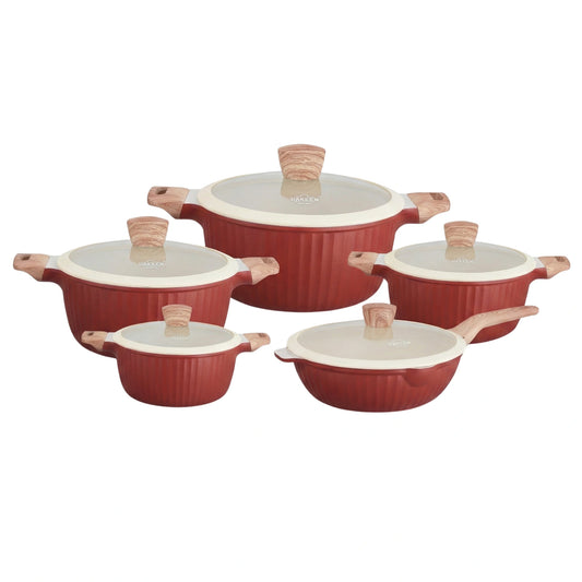 5pc Granite Cookware Set Non-Stick Induction Ready | VK-49