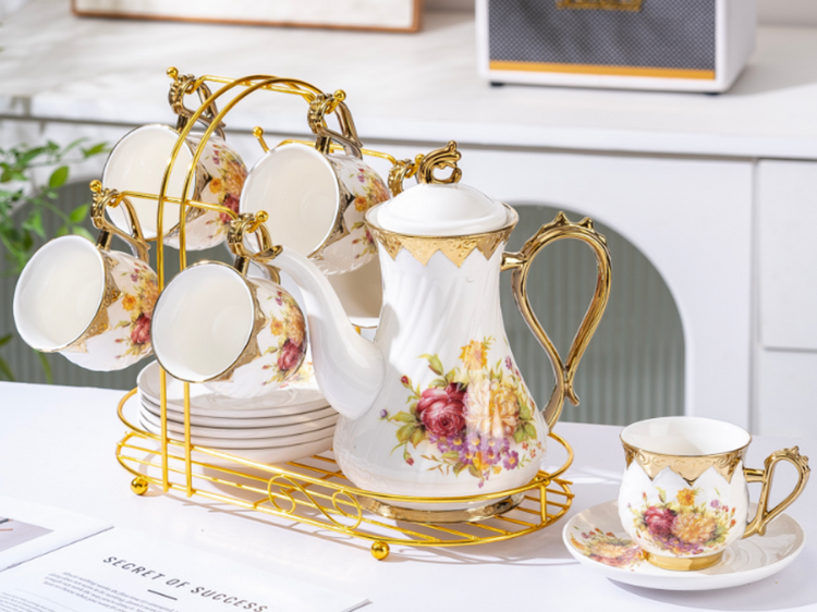 Tea Cup 8pc Set W128