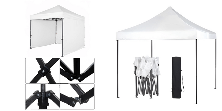 Gazebo Steel 2.5m x 2.5m with side walls