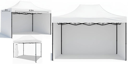 Gazebo Steel 3m x 4.5m with Side Walls