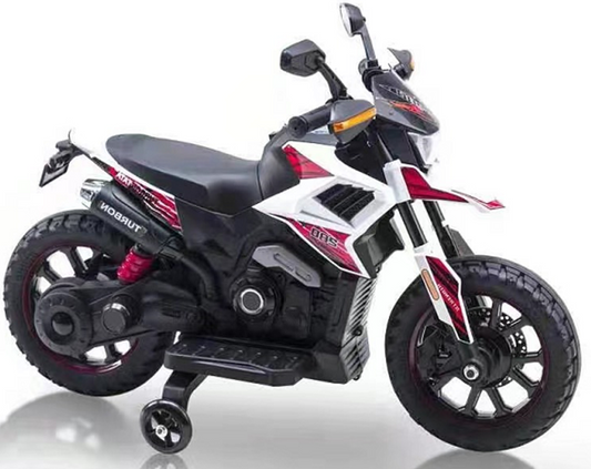 Kids Ride On Motorbike White Y-MB0912-2-W DLS09