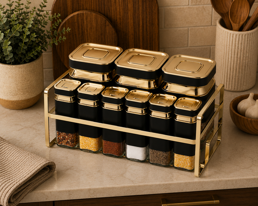 Spice Rack Condiment 10pc X1014HJ