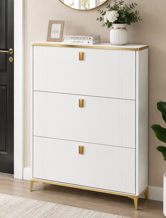 Shoe Rack Cabinet Gold X800-1
