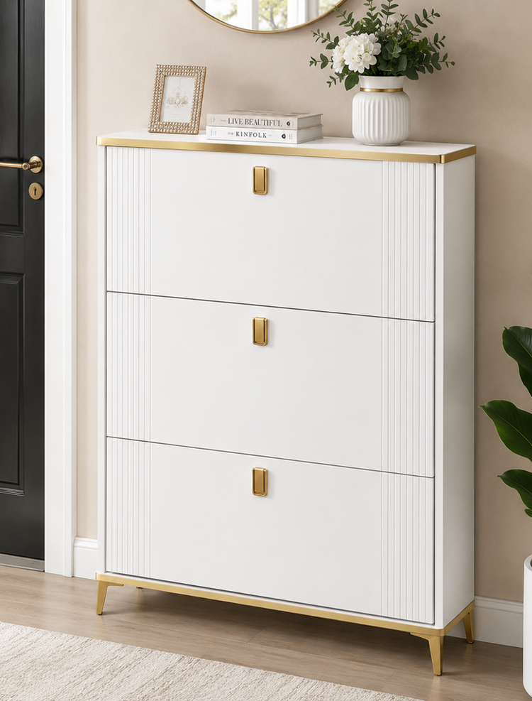 Shoe Rack Cabinet Gold X800-1